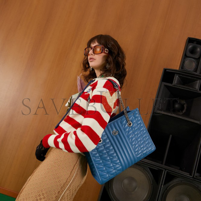 GUCCI GG MARMONT MEDIUM MATELASSÉ TOTE 675796 (35*27*13cm) GUCCI GG MARMONT MEDIUM MATELASSÉ TOTE 675796 (35*27*13cm)